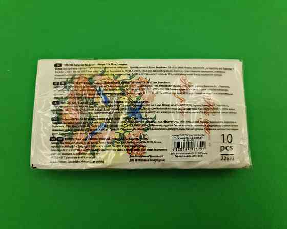 Бумажная салфетка мини (ЗЗхЗЗ, 10шт) Luxy MINI К счастью на долю (2038) (1 пачка) Харьков