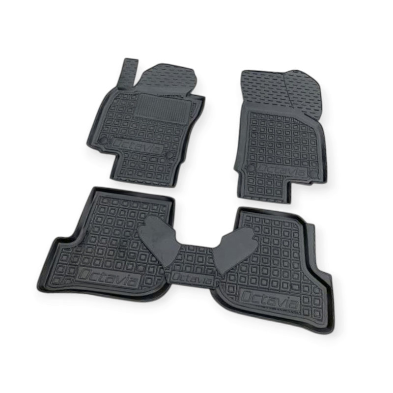 Килимки Шкода octavia a5 04-13, golf 5/6 03-12, jetta 05-> борт 2,5 см, з перемичкою салону Мукачево - фото 1