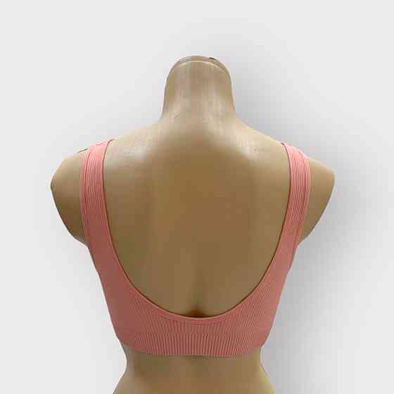 Топ бюстгальтер рубчик з широкою гумкою Рожевий XL/2XL Харків