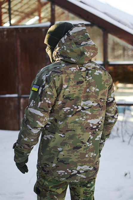 Тактический мужской зимний зимний мультикам бушлат армейская куртка бушлат зимняя все размеры Львов - изображение 5