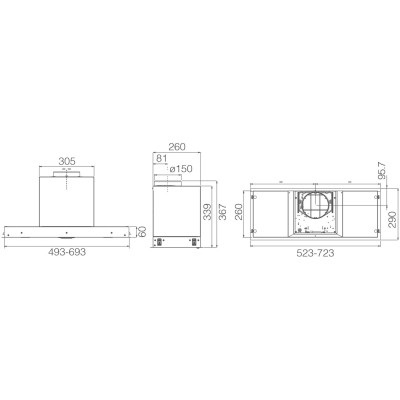 Вытяжка кухонная Elica HIDDEN ADVANCE PLUS IX/A/52 Винница - изображение 5