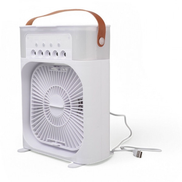 Вентилятор Air Cooler Fan USB з зволожувачем повітря та підсвічуванням (Білий) Київ - фото 5