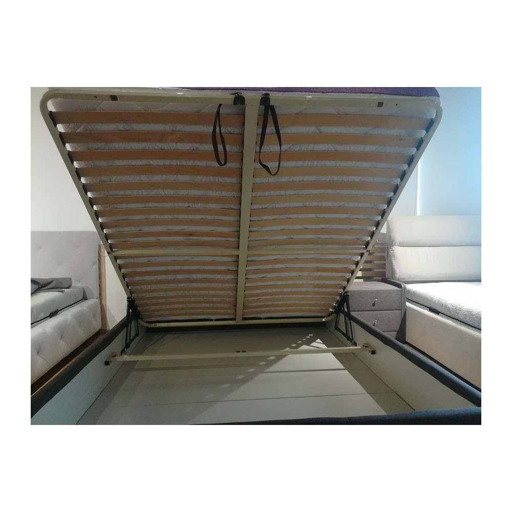 Кровать SiriusDesign VIP с дополнительной металлической цельносварной рамой 180x200 серый Киев - изображение 8