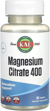 Магний цитрат KAL Magnesium Citrate 400mg 60 tabs Киев