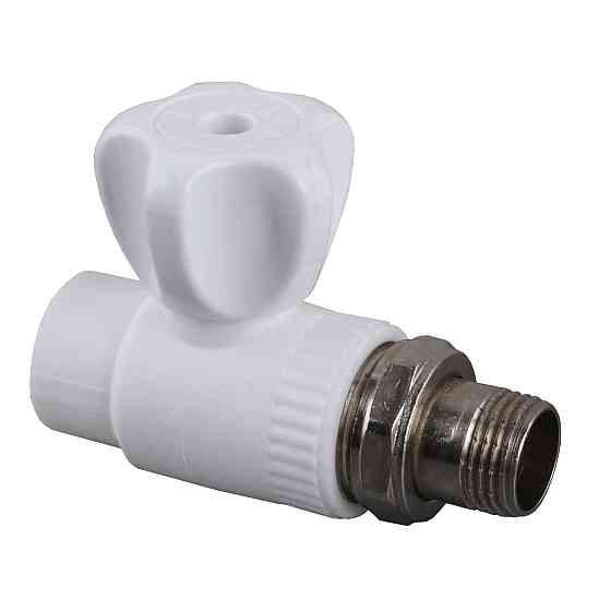 Кран радіаторний прямий Kalde PPR ф20x1/2 (білий)  22010 Тернопіль