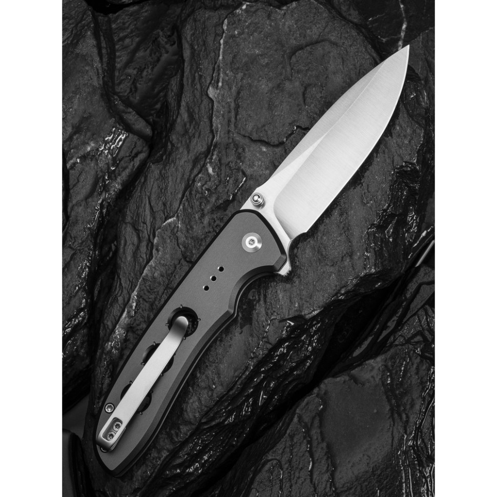 Ніж складаний туристичний Civivi Hyperpulse, (8.9 см) 14C28N / Aluminum сірий Киев - изображение 11