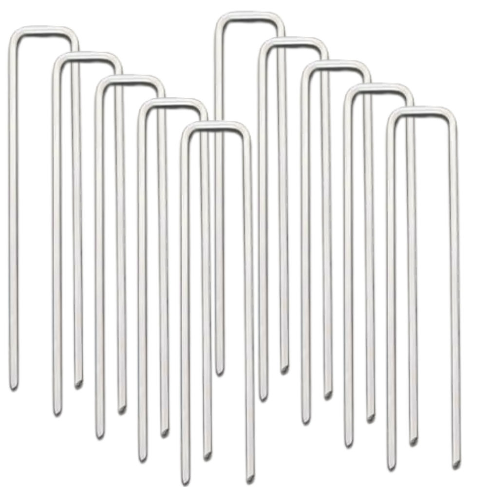 Набор скоб садовые крепёжные 10 шт металлические фиксаторы для газона оцинкованые,универсальные размер 4х15 см Каменец-Подольский - изображение 3