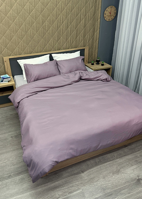 Комплект постельного белья, Decorator Nirvana Евро 200х215 лиловый с серым (88-027) Киев - изображение 4
