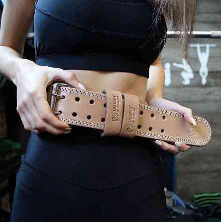 Пояс для важкої атлетики Power System PS-3000 Power Natural шкіряний S Київ