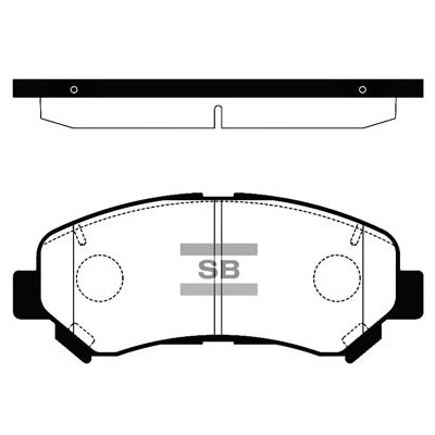 Гальмівні колодки HI-Q SP1451 Вінниця - фото 1
