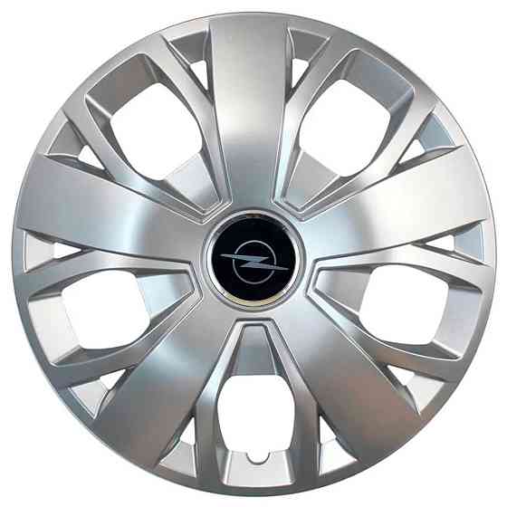 Автомобільні модельні ковпаки R16 Opel NEW 420 4шт, SJS, сріблясті Київ