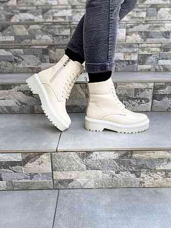 Черевики жіночі GREMMY бежеві натуральна шкіра зима 38р. (4219) Коломыя