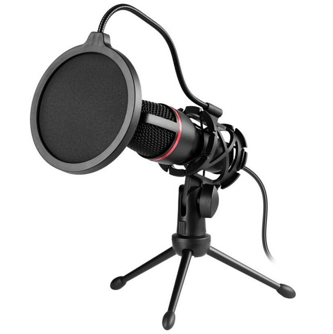 Микрофон стримовый игровой Defender Forte GMC 300 USB кабель 1.5м + подсветка (Черный) Винница - изображение 2