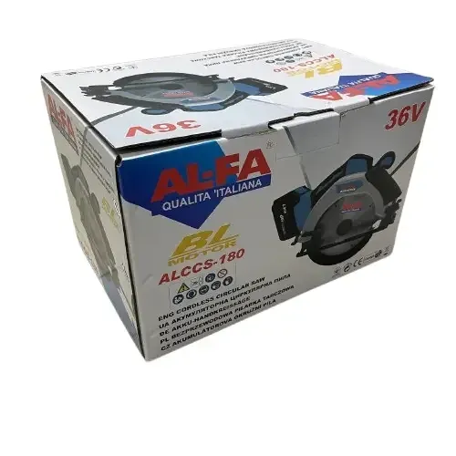 Циркулярна акумуляторна пила 36V 3Ah AL-FA ALCCS-180, Італія Львів