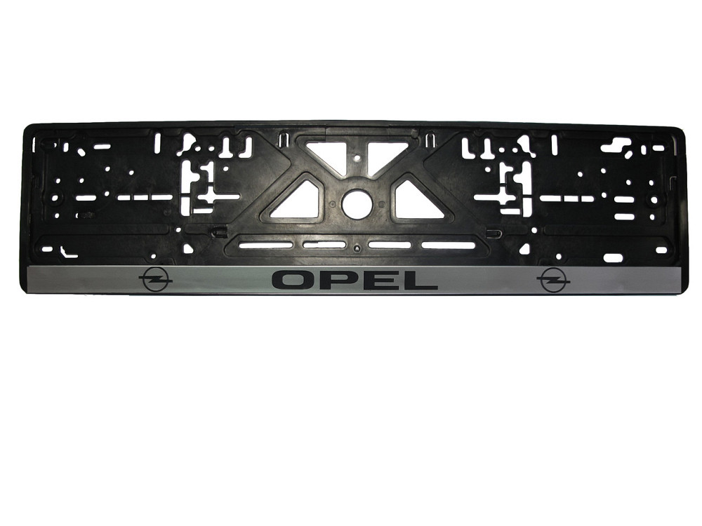 Рамка номерного знаку Opel пластик чорна 1шт Киев - изображение 1