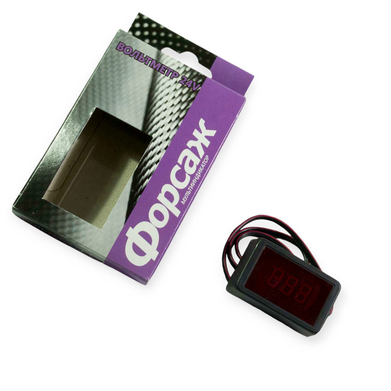 Вольтметр з дисплеєм на скотчі з проводом 24В Explorer Мукачево - фото 1
