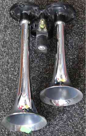 Сигнал 2-дудки пневмо CA-10238 Elephant 12V/24V метал хром Вінниця