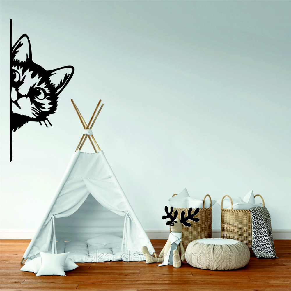 Декоративне настінне 3D Панно «Кіт» Декор на стіну з об'ємом (ціна за 1 шт) Київ - фото 5