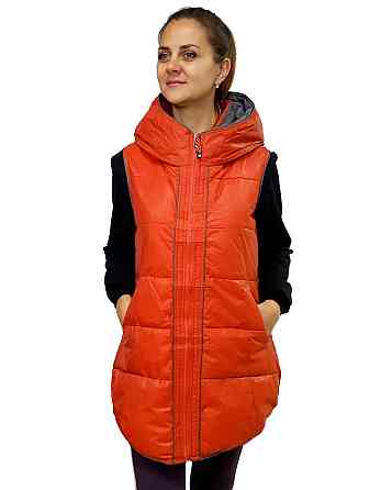 Женская удлиненная безрукавка,Женский демисезонный жилет Киев