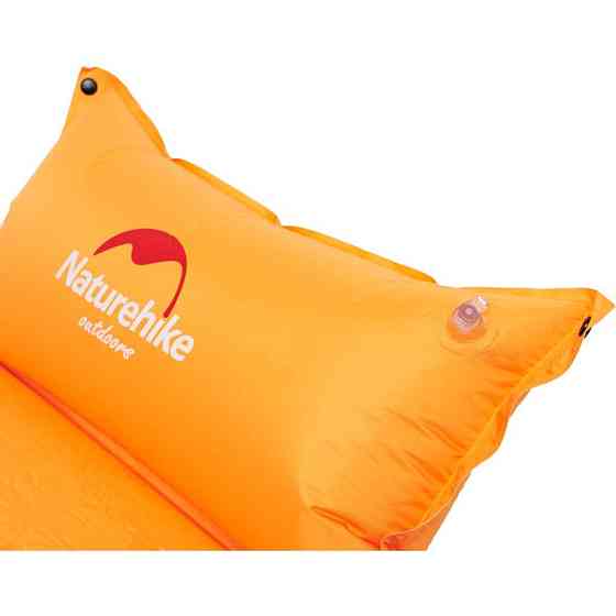 Килимок самонадувний з подушкою Naturehike NH15Q002-D, 25мм, помаранчевий Киев