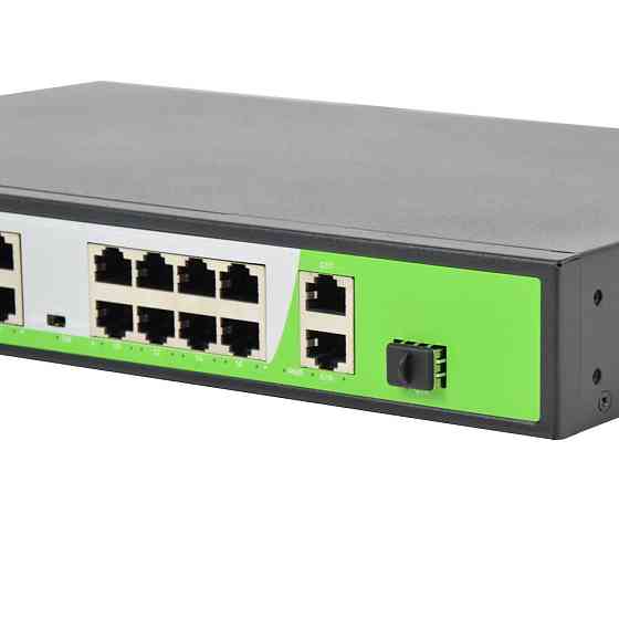 PoE-комутатор ZKTeco ZK-PoE1621N-200W з 16 портами PoE Київ