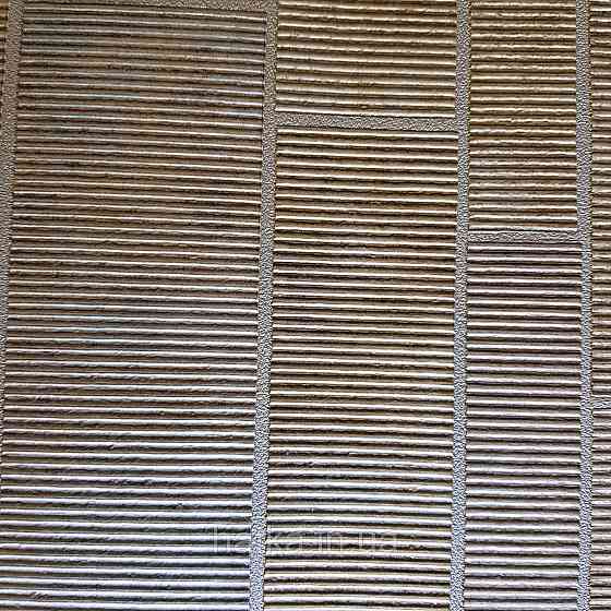 Обои виниловые на флизелине Rasch Factory 0.53х10,05 геометрия полосы фигуры структурные желтые золото 428223 Киев