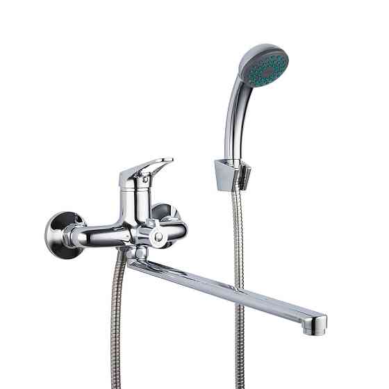 Смеситель для ванны FRAP F2213 с душевым гарнитуром, длинный излив Киев