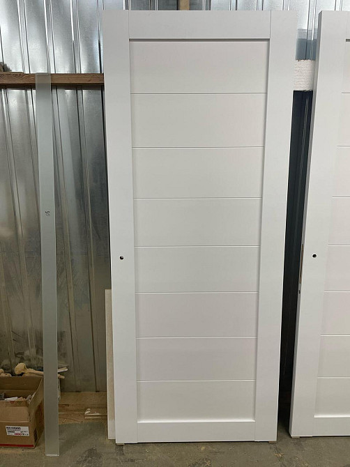 Двері екокошпон, Полотно, серія TETRA, Модель Т-04 (глуха) Колір: Альпійський білий (НОВИНКА) Київ - фото 2