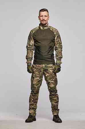 Тактичні військові штани мультикам ріп-стоп, бойові штурмові літні штани з затяжками під колінами Львів