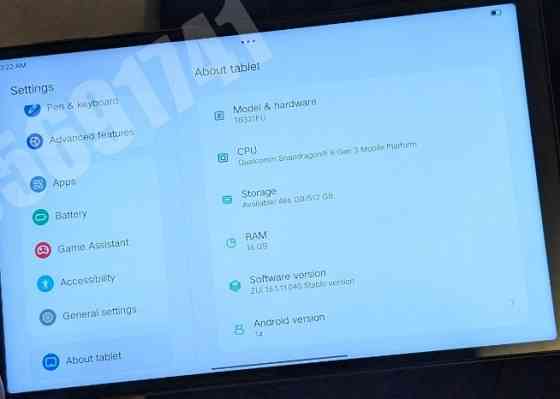 Планшет Lenovo Legion y700 2025 12/256 (Lenovo legion TAB (3rd Gen)) Київ