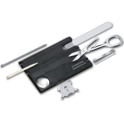 Мультитул Victorinox SwissCard NailCare Transparent Black (0.7240.T3) Винница - изображение 1