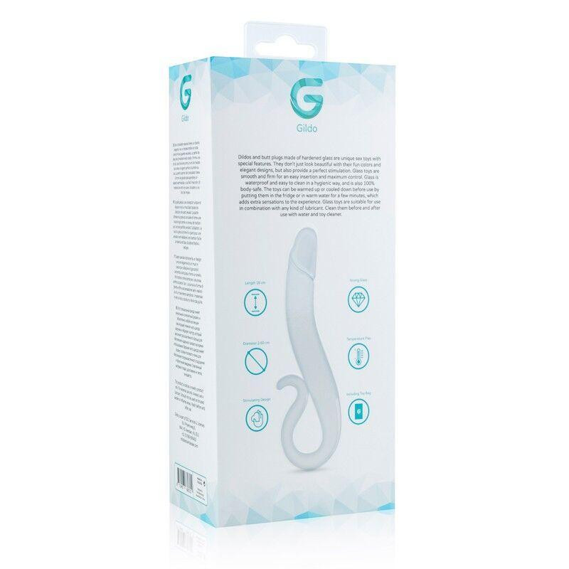 Скляний дилдо Gildo Glass Dildo No. 14, реалістична головка Sex Aura Київ - фото 5