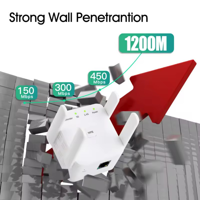 Точка доступу Fenvi FWD-R1208U Wi-Fi Repeater Booster 2.4G/5GHz Харків - фото 2