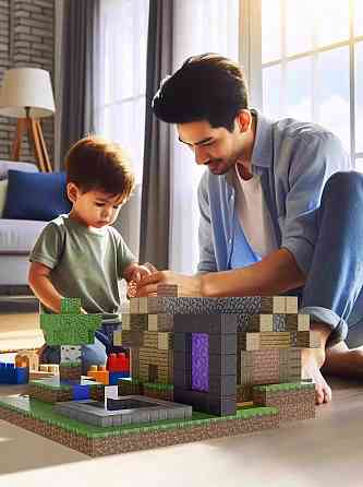 Магнитный конструктор Minecraft, кубики на магнитах детский Майнкрафт, 105 Киев