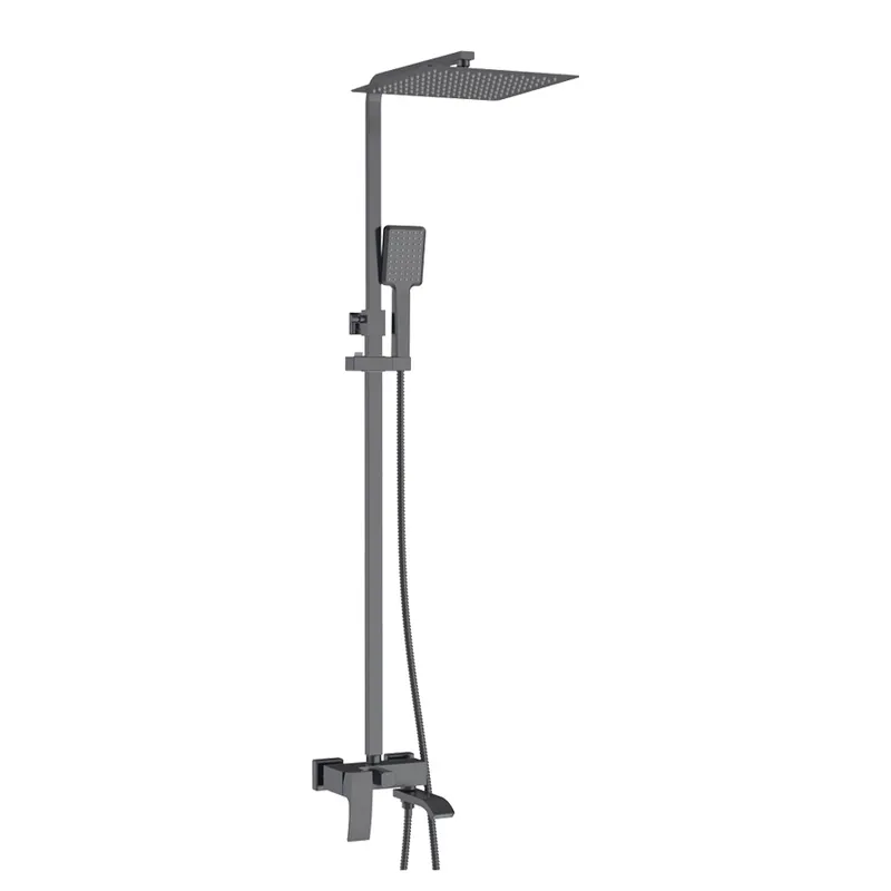 Душова колонна Koer KB-56007-07 зі змішувачем, 3 функції, графітовий колір (KR5160) Харків - фото 1