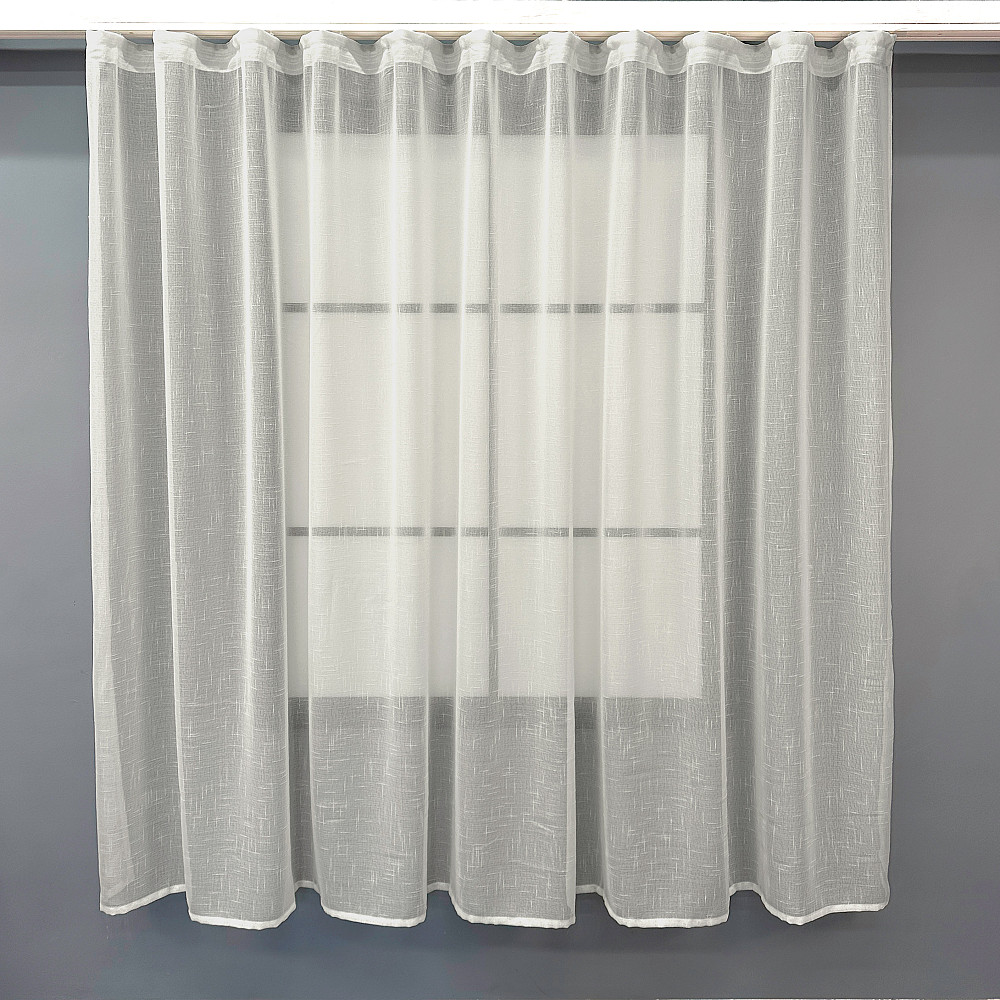 Тюль VR-Textil 876т Лен Бежевый 270х170 см (43-288) Киев - изображение 1
