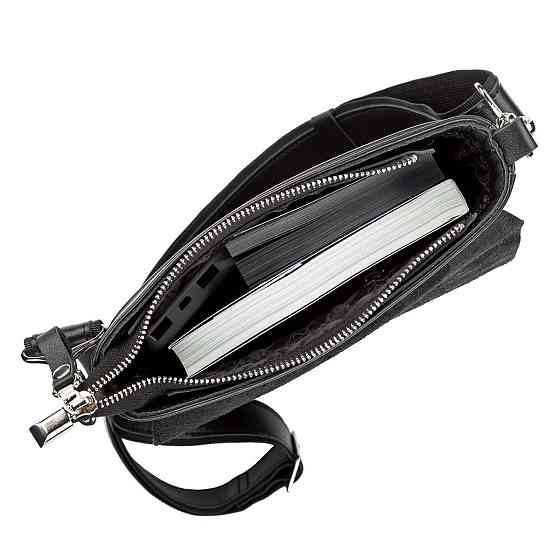 Сумка SHVIGEL 11124 из натуральной кожи Черная Киев