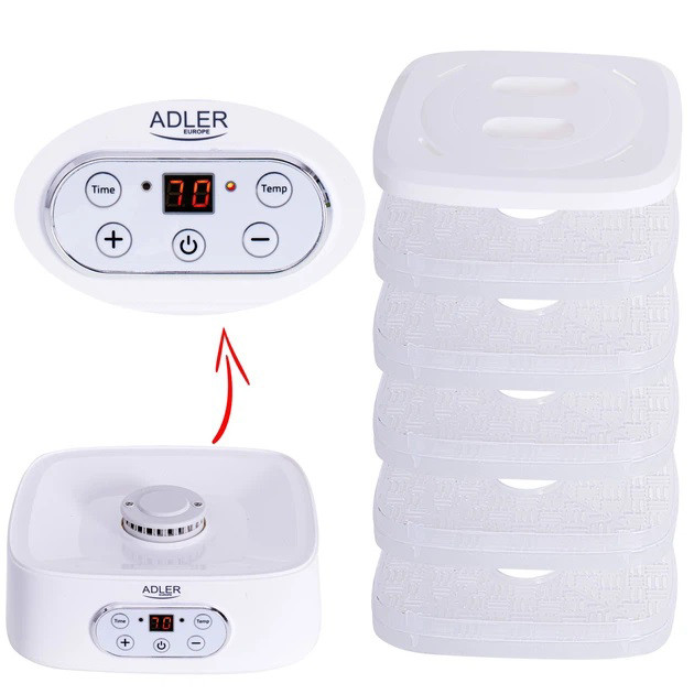 Сушарка електрична для овочів фруктів грибів та м'яса Adler AD 6658 дегідратор 550Вт BY-24 Львів - фото 5