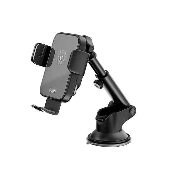 Тримач телефону автомобільний XO з бездротовою зарядкою WX036 Automatic Arm Clamp Type Wireless чорний Львів