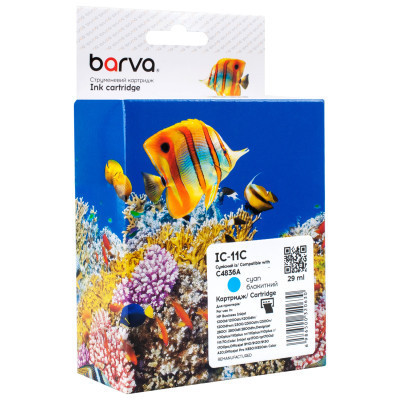 Картридж Barva HP 11 (C4836A) 2350 арк, Cyan (IC-11C) Винница - изображение 1