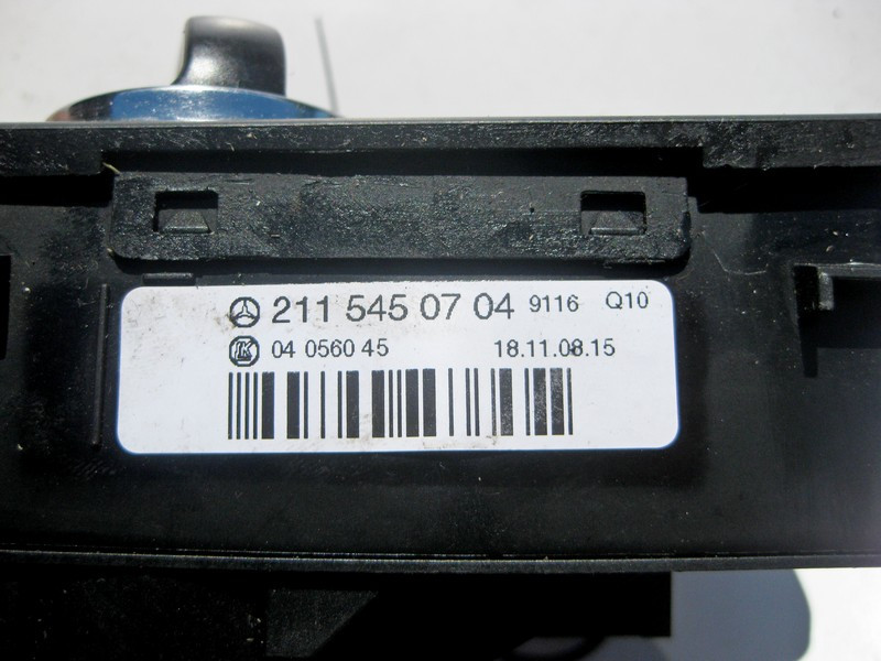 Mercedes-Benz  A2115450704 9116 Перемикач світла фар чорний матовий E-Class W211 Одеса - фото 3