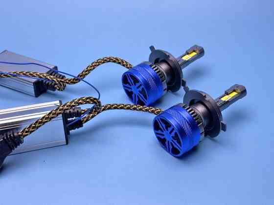 Комплект LED ламп H4 K68 (120W) с пультом — 3 цвета (3000K/4300K/6000K) + Стробоскоп Харьков