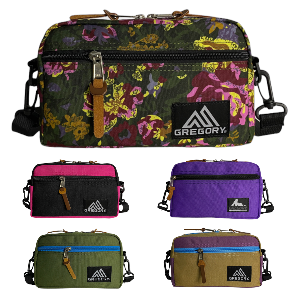 Сумка через плече Gregory padded shoulder pouch жовтогарячий квіти ver.2 Запоріжжя - фото 1