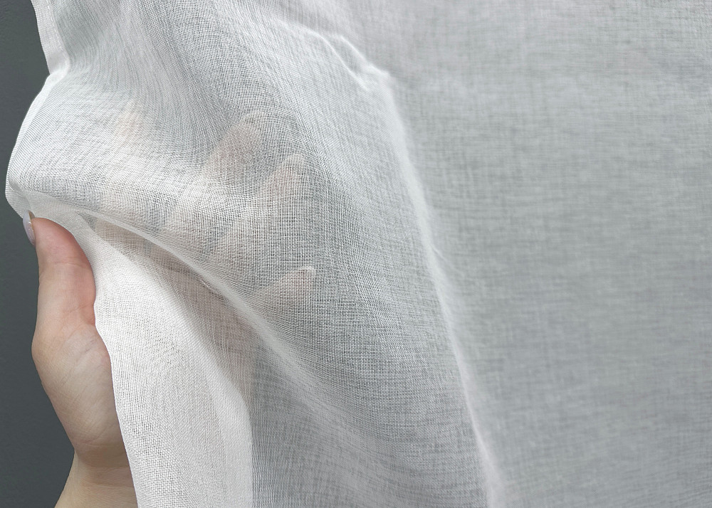 Тюль VR-Textil 1276т Мікро-льон однотонний Білий 250х250 см (43-146) Київ - фото 4