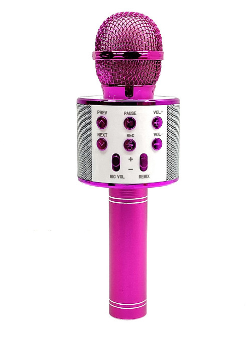 Мікрофон бездротової караоке bluetooth USB колонка Фіолетовий (С 48340) Чернігів - фото 1