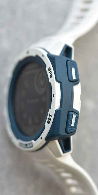 Смарт-Часи Garmin Instinct Solar White Surf GPS компас. Київ - фото 2