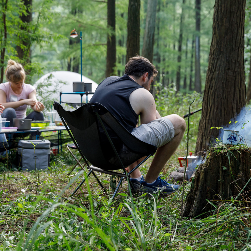 Стул складной Naturehike Stellaluna L04 CNK2450JJ015 алюминий размер M (Черный) Винница - изображение 10