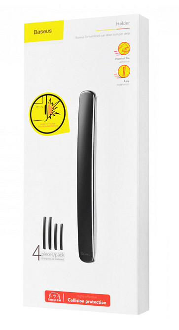 Захисні накладки Baseus Streamlined car door bumper strip Black Киев - изображение 2