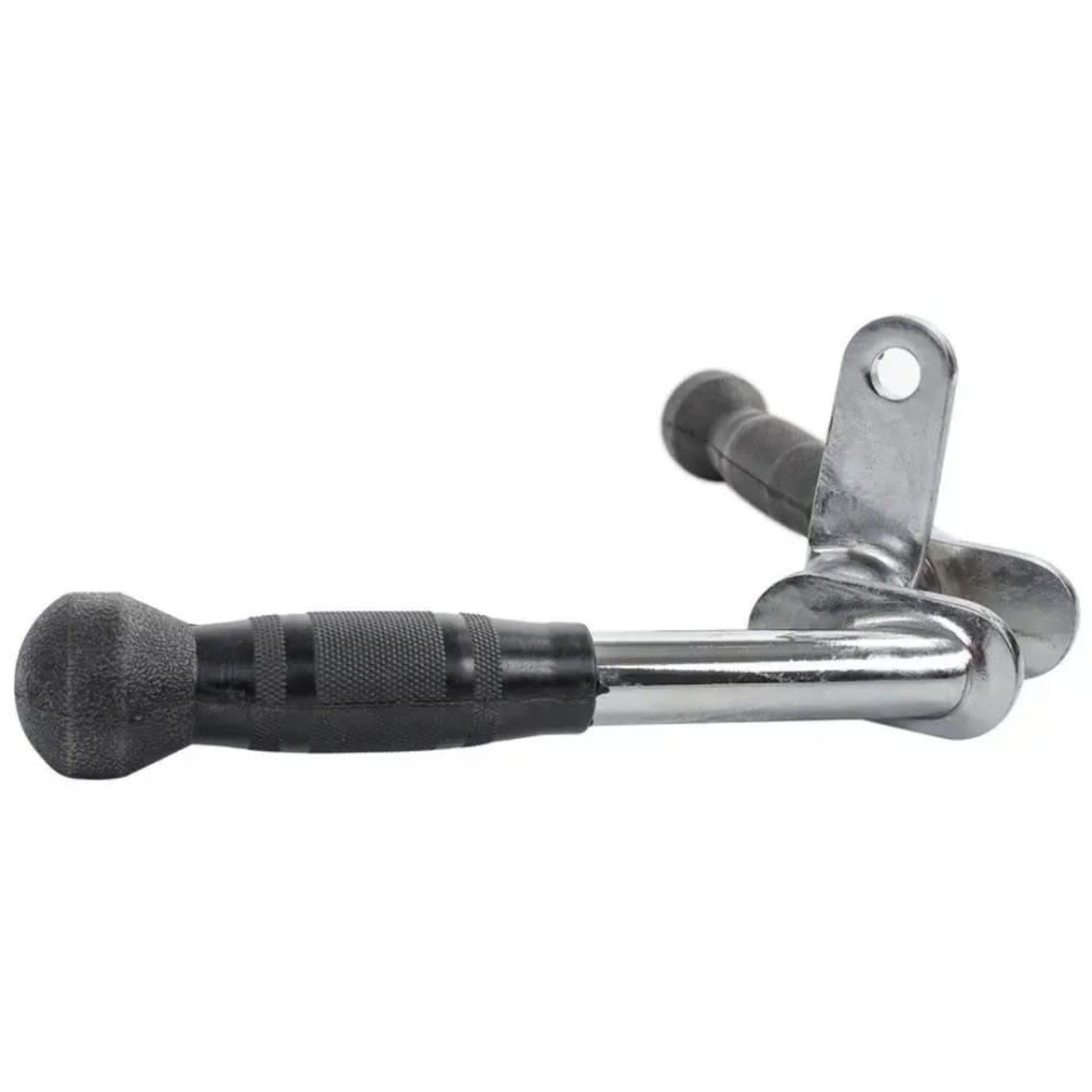 Ручка для верхньої тяги York Fitness V-подібна на трицепс з обертовим підвісом та гумовими рукоятками, хром Киев - изображение 5