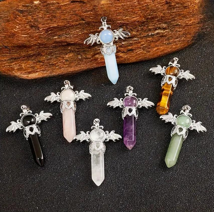 Кулон-маятник из розового кварца – украшение и маятник для медитаций и энергетических практик. Киев - изображение 2